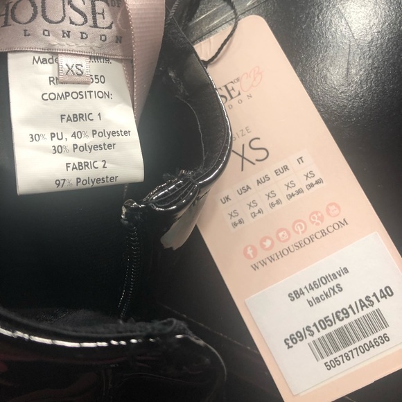 House of CB Patent Vinyl Bodysuit - Picture 5 of 7